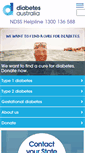 Mobile Screenshot of diabetesaustralia.com.au